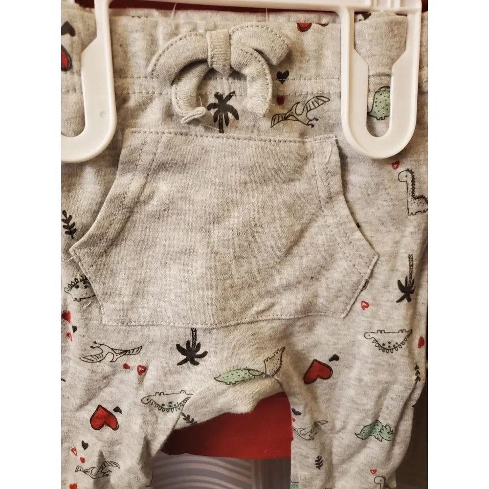 Unisex 3-6 Months My First Valentines's 2pc Set NEW NWT‎ Bodysuit Pants Organic